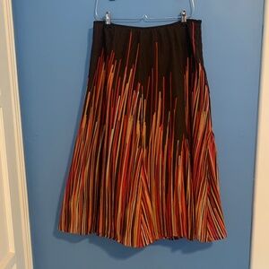 Vintage Calvin Klein Brown and Orange Skirt